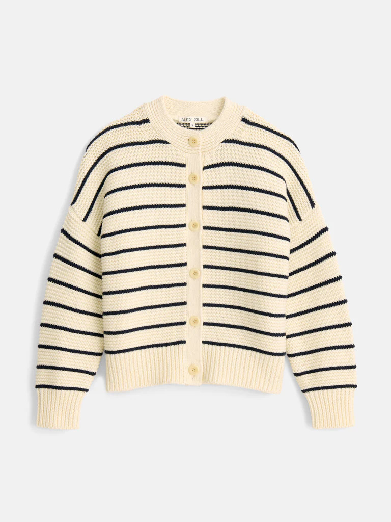 Nico Striped Cardigan in Cotton | Alex Mill
