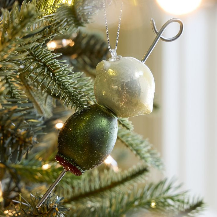 Glass Martini Garnish Ornament | West Elm (US)