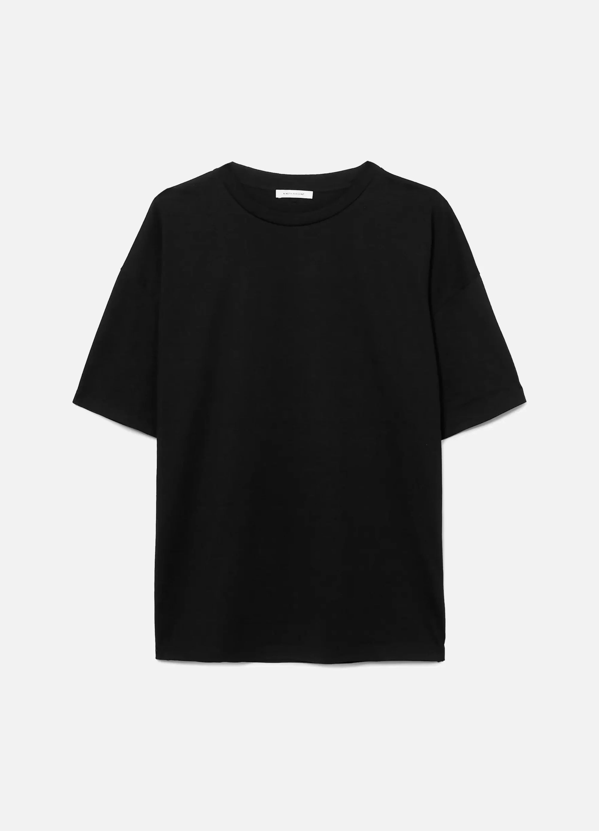 Black Faye oversized organic cotton-jersey T-shirt  | Ninety Percent | NET-A-PORTER | NET-A-PORTER (UK & EU)