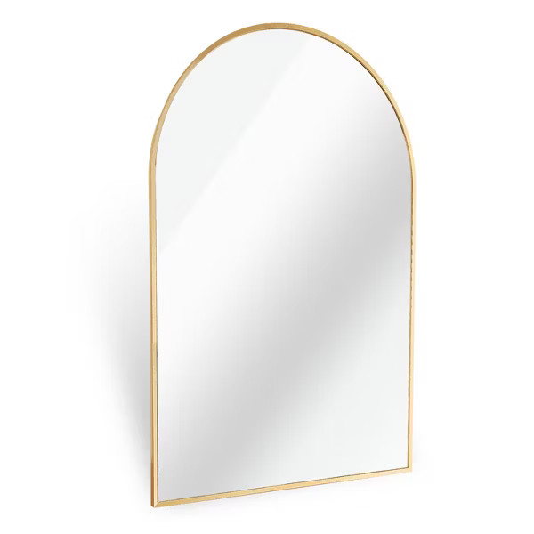 Serio 30"x 20" Arch Top Aluminum Alloy Framed Rectangular Bathroom Mirrors - The Pop Home | Target