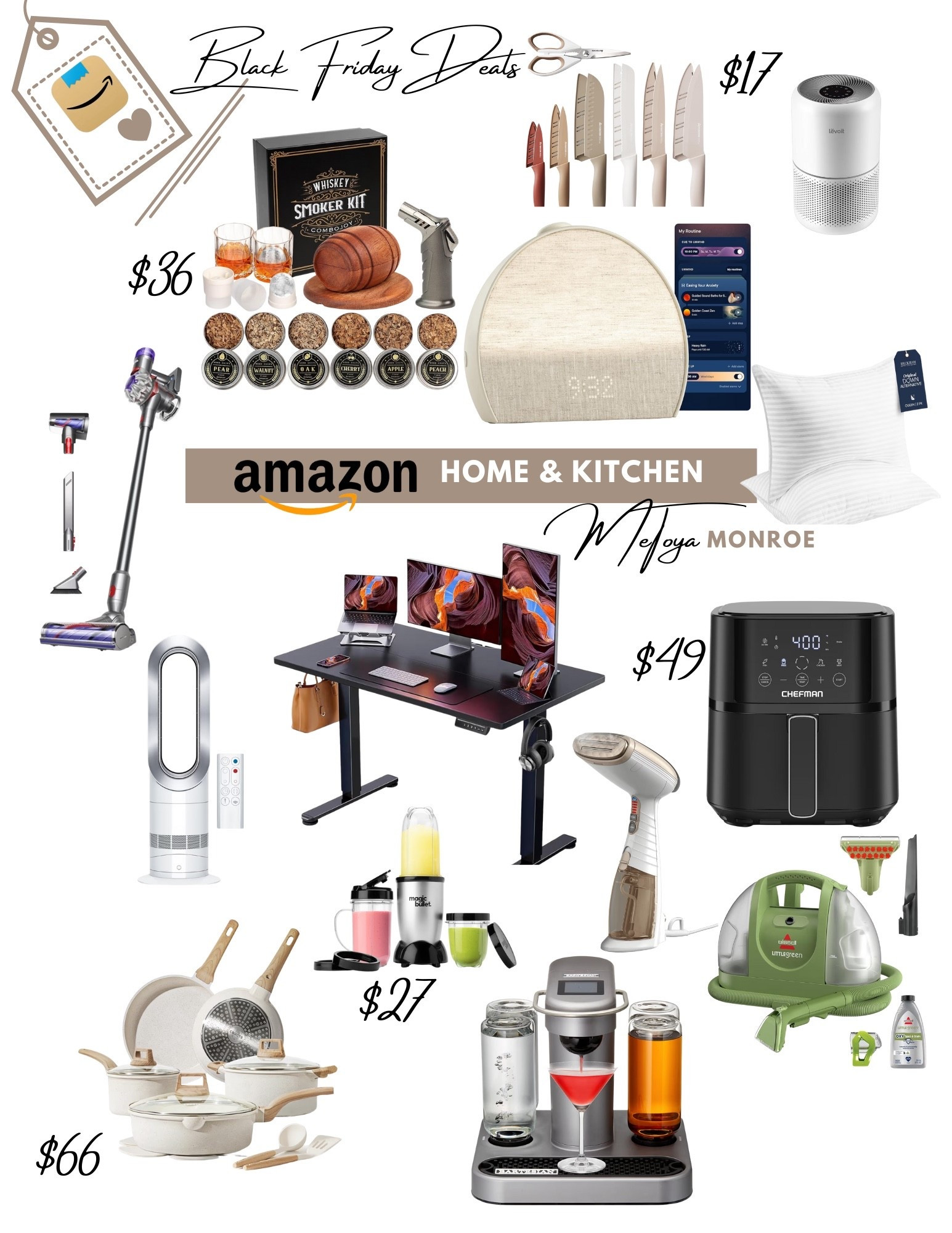 Amazon has some amazing Black Friday Deals on their Home & Kitchen items! I just grabbed this knife set under $20 and this 14 piece pot set is a steal! And the whiskey smoker set would make a great gift for under $40! #ad #founditonamazon #WinterFavorites2025 

Thank you to Amazon for sponsoring this post. 

#LTKCyberWeek #LTKGiftGuide #LTKSaleAlert