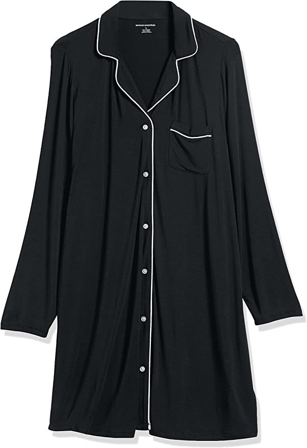 Amazon Essentials Women's Piped Nightshirt (Available in Plus Size) | Amazon (US)