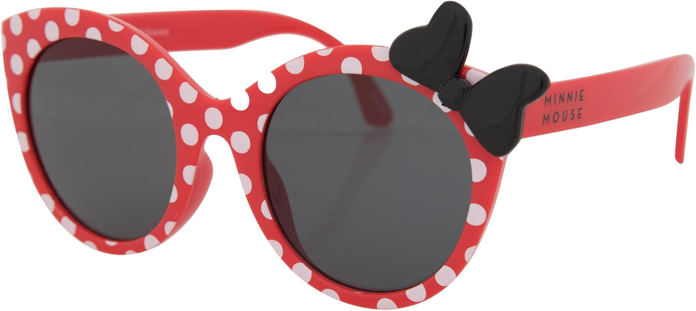 Adult Red Polka Dot Minnie Mouse Sunglasses with Black Bow and Red Arms, Disney Accessories for M... | Amazon (US)