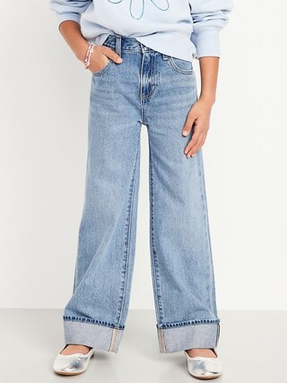 High-Waisted Baggy Wide-Leg Jeans for Girls | Old Navy | Old Navy (US)
