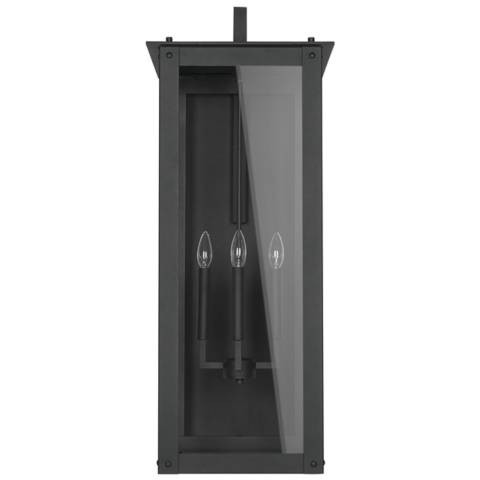 Hunt 36" High Black Aluminum 4-Light Outdoor Lantern Wall Light - #74D84 | Lamps Plus | Lamps Plus