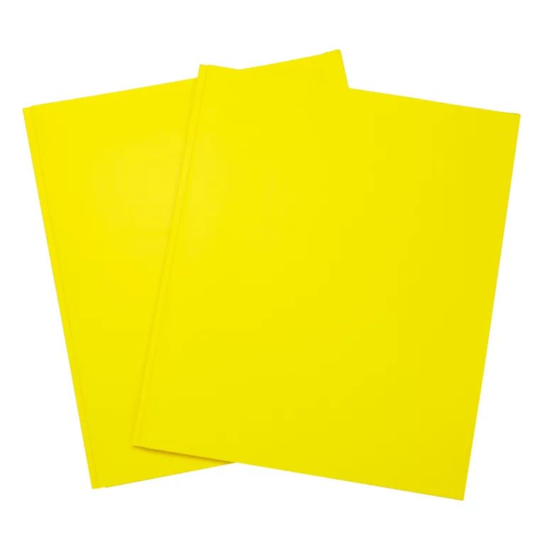 Pen + Gear 3-Prong Paper Folder, Solid Yellow Color, Letter Size - Walmart.com | Walmart (US)