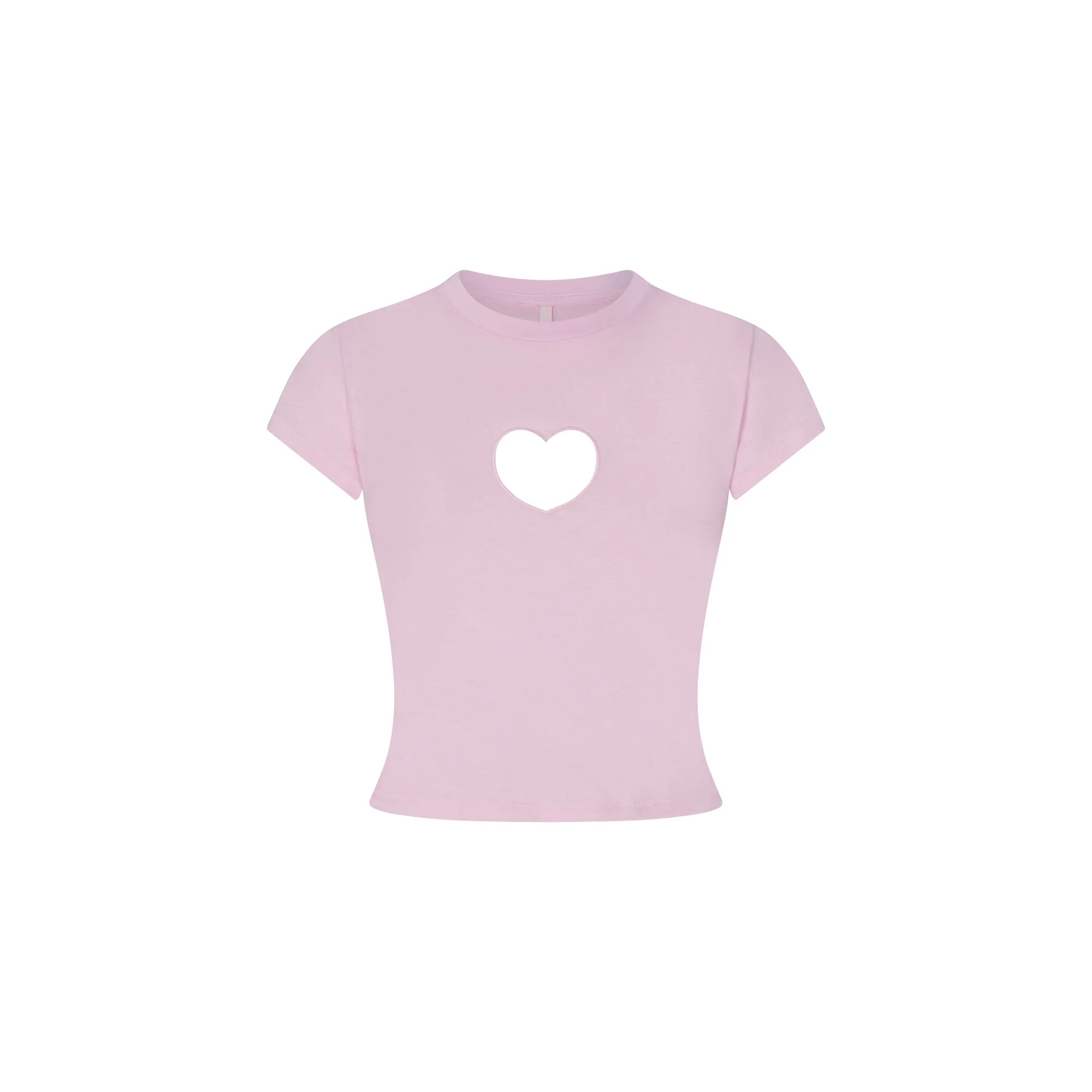WORN IN JERSEY HEART BABY TEE | BABY PINK | SKIMS | SKIMS (US)
