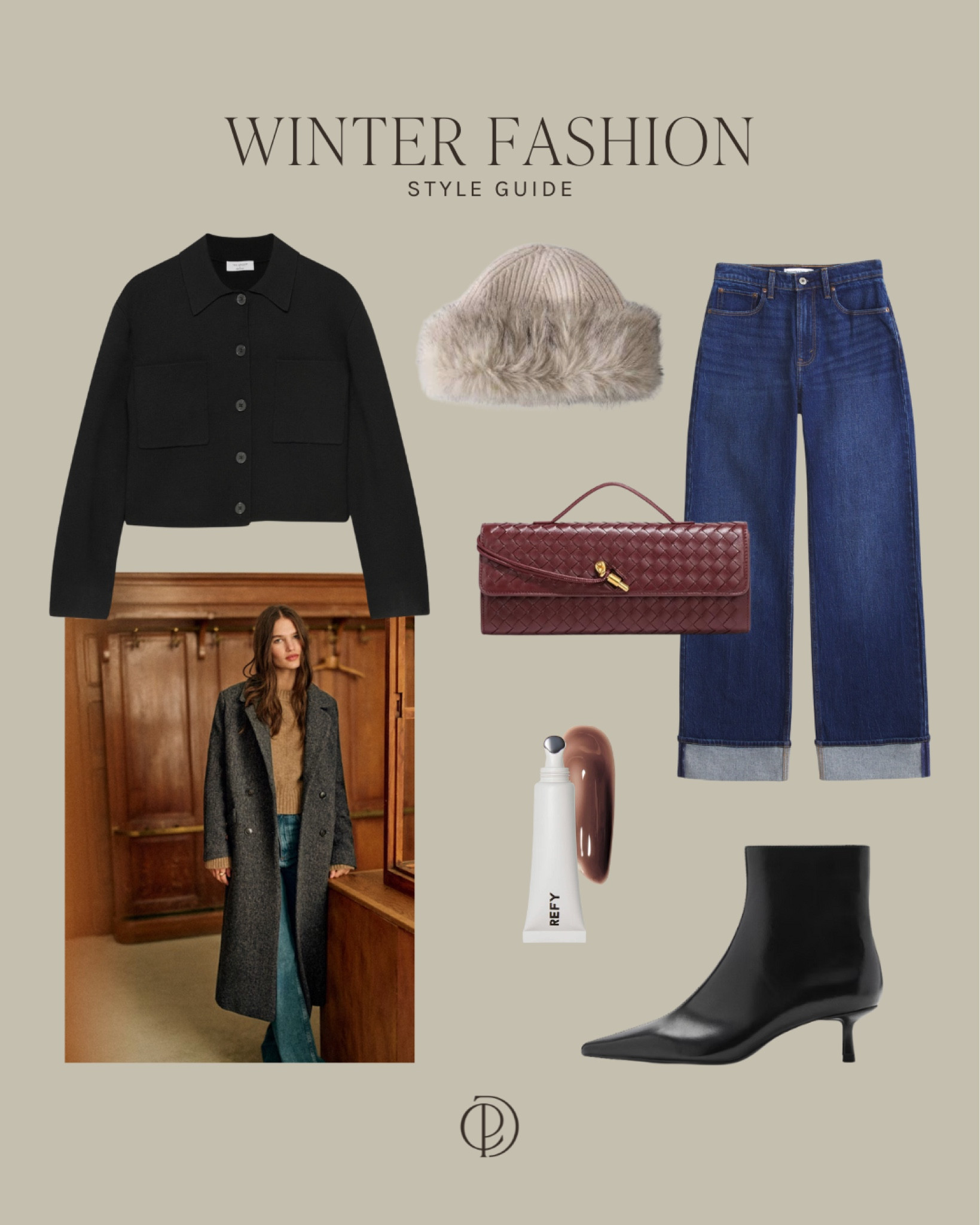 Winter Fashion | Fur Hat | A&F Dark Wash Jeans | Cuffed Jeans | Curve Love | Kitten Heel Booties | Aritzia Button Down Sweater | Sézane Wool Jacket | Bottega Dupe | Red Wine Purse | Refy Lipgloss | Everyday Elevated | CPD | 

#LTKstyletip #LTKcanada #LTKcurves