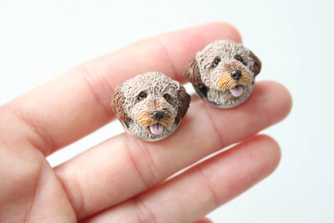 Custom dog cufflinks, personalized jewelry for men, custom gift for dad, Father's Day gift, custo... | Etsy (US)