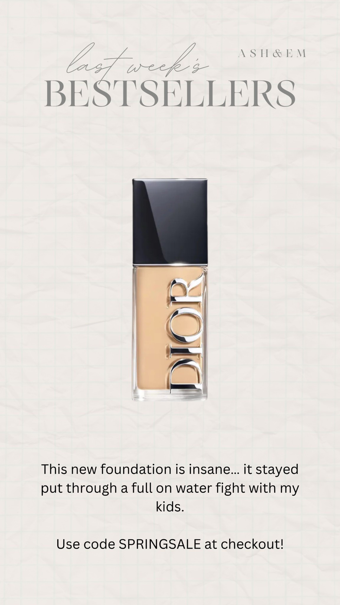 The most unreal foundation… Use code SPRINGSALE at checkout!
