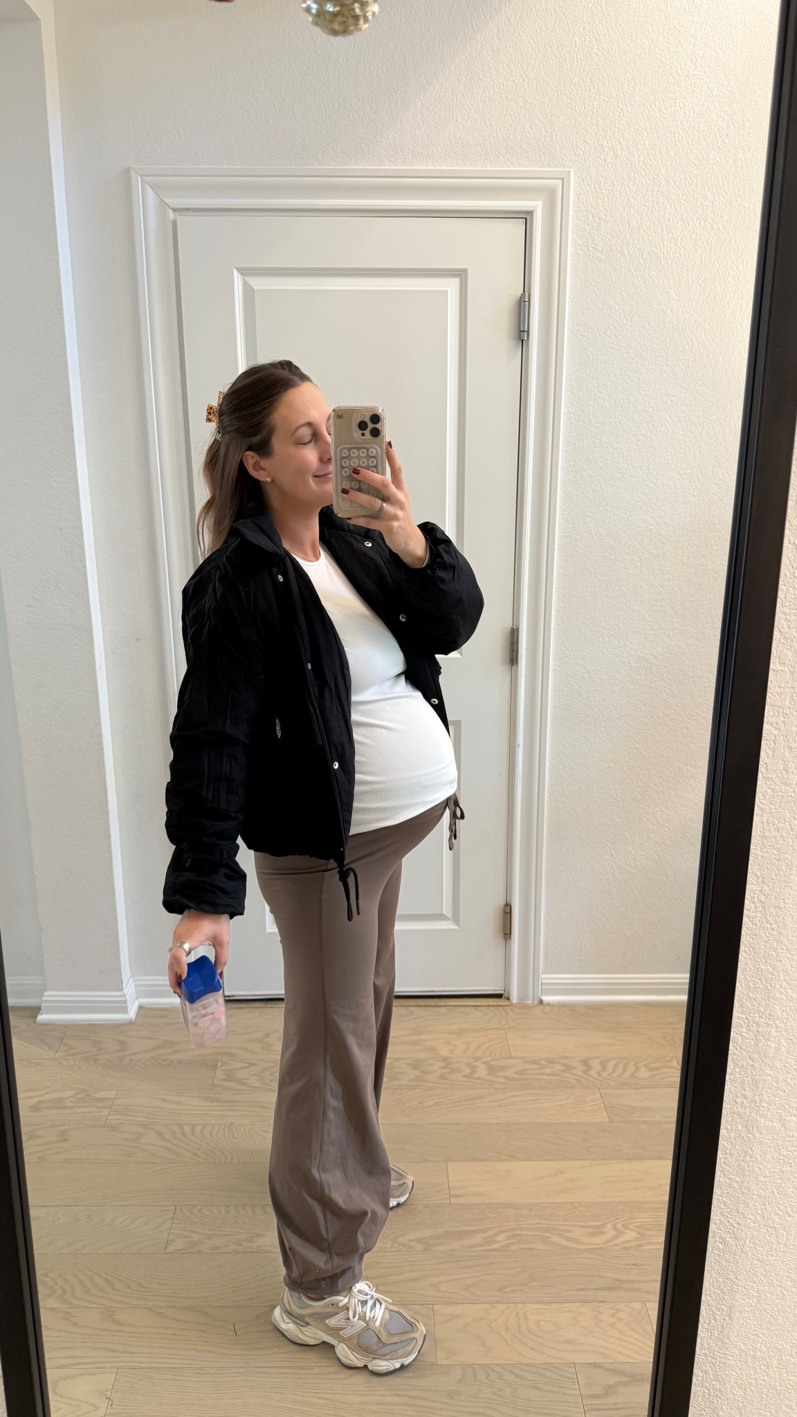 Far too pregnant for anything but comfy clothes. Small jacket, medium tee, medium pants! 

#LTKFindsUnder100 #LTKBump #LTKmomlife
