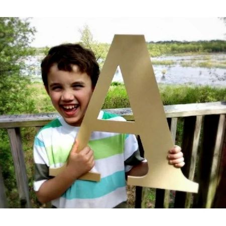 Wooden Craft Letter, Wall Hanging, 12'' Times A, Paintable Letter | Walmart (US)