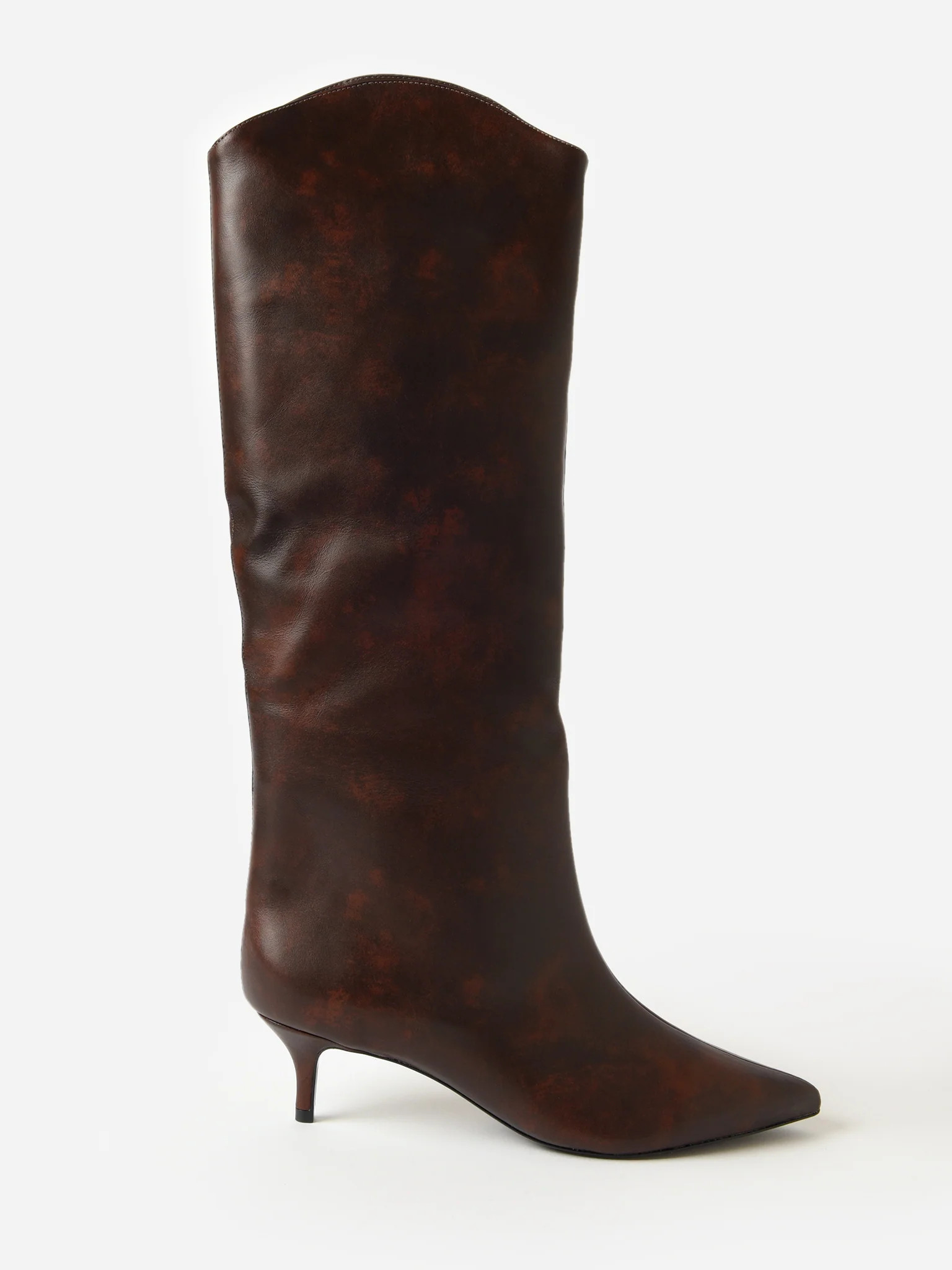 SCHUTZ
                      
                     Women's Maryana Lo Leather Boot | Saint Bernard