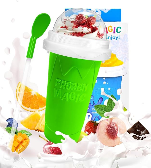 Slushie Cup, DIY Magic Slushy Maker Cups, Portable Slushy Cup for Juices, Milk and Ice Cream Make... | Amazon (US)