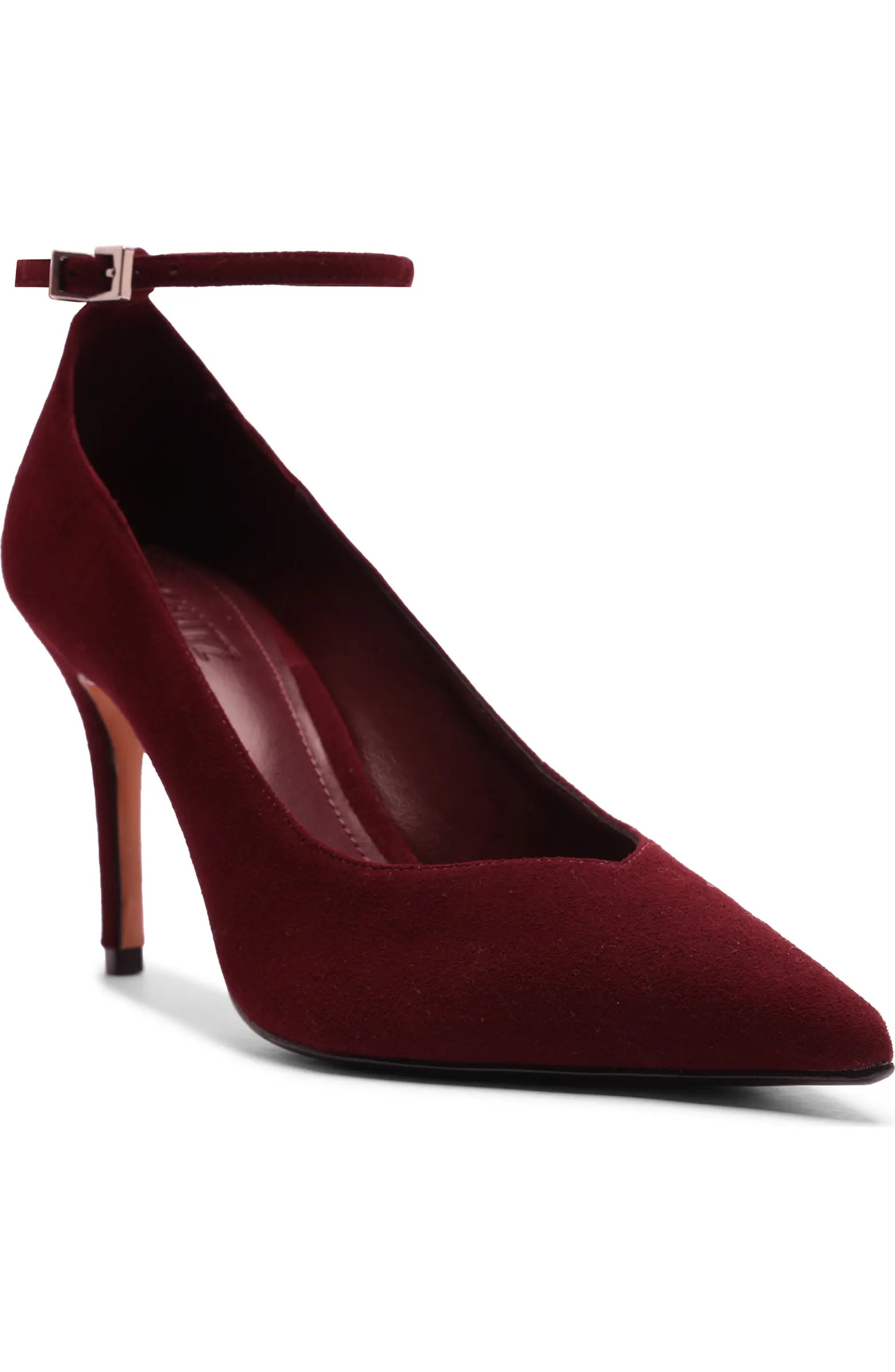 Mia Ankle Strap Pointed Toe Pump (Women) | Nordstrom