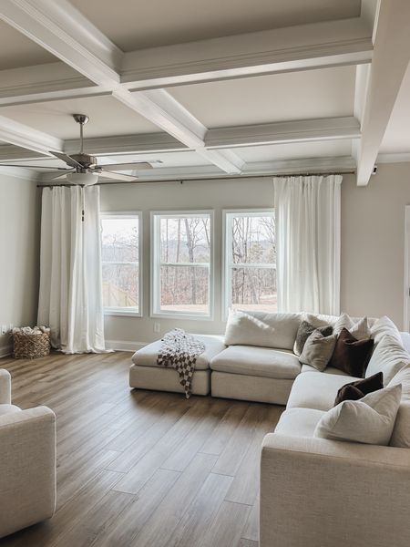 Cozy modern neutral living room style! Loving these Italian linen curtains that add so much to this space. 

Amazon finds, curtain details, furniture favorites, cozy sectional, favorite throw pillows 

#LTKstyletip #LTKhome #LTKsalealert