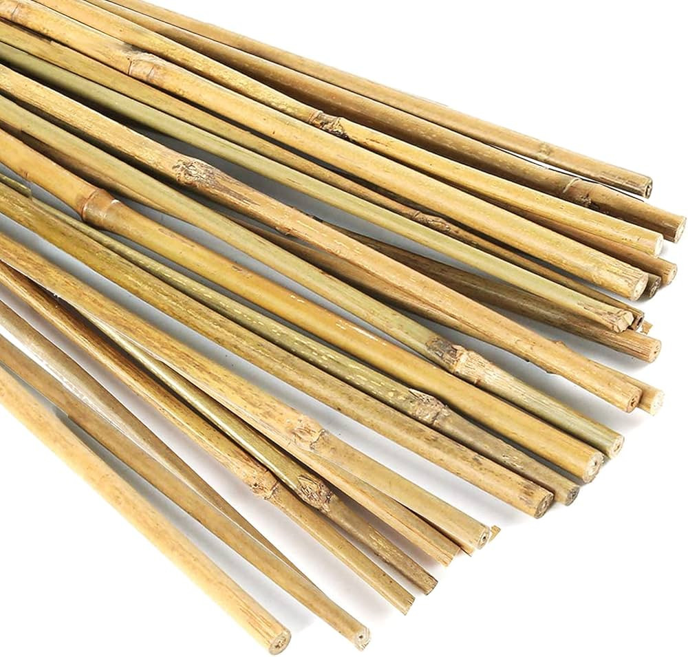 20 Pcs 18 Inch Natural Bamboo Plant Support Stakes for Indoor Plants, Bamboo Sticks Poles Garden ... | Amazon (US)