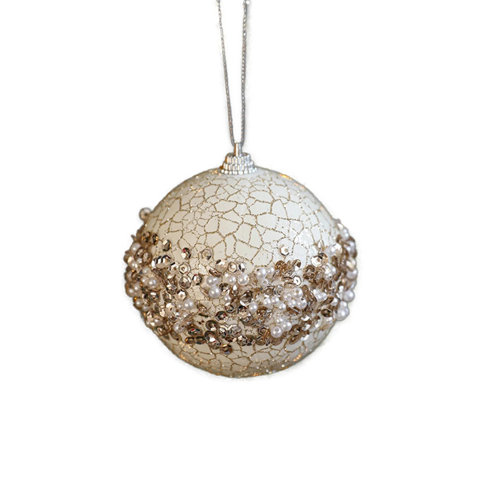 Leatfisat Crackle Glass Christmas Ball Ornament, Popular Holiday Decor, Festive Ornaments With Gl... | Walmart (US)