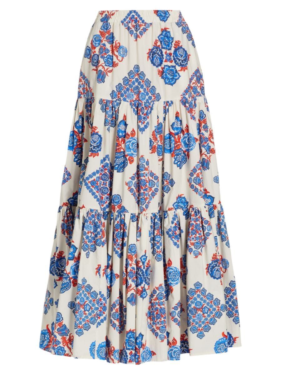 Tiered Cotton Maxi Skirt | Saks Fifth Avenue