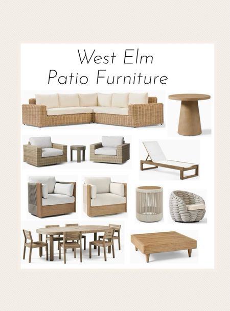 West Elm patio furniture 

#outdoor #patio 

#LTKhome #LTKSeasonal #LTKstyletip