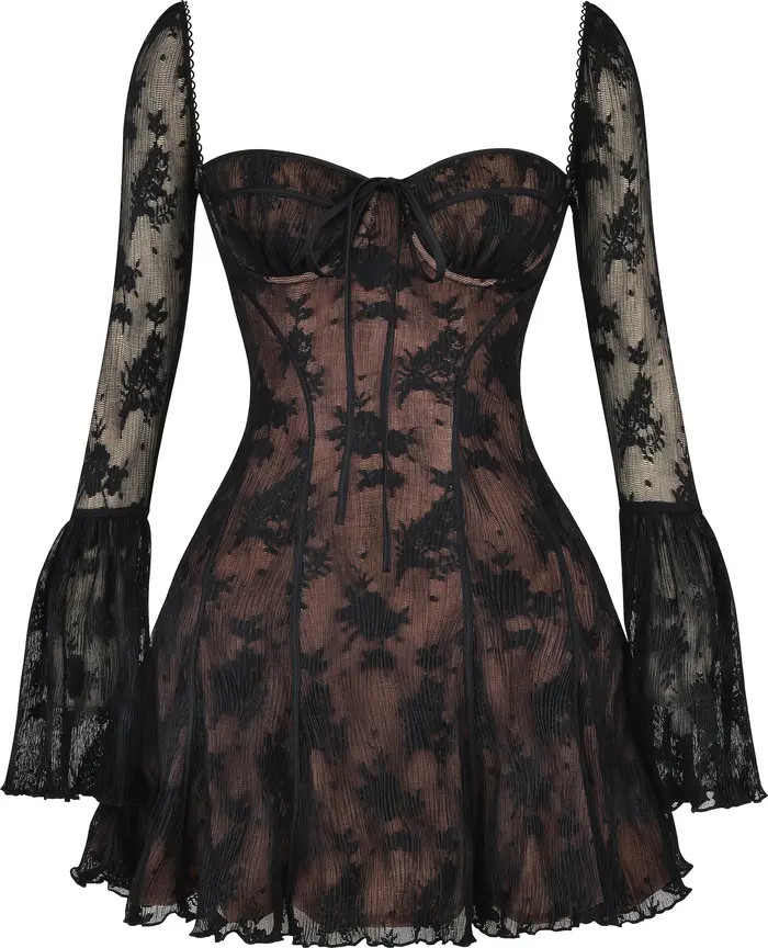 Analissa Long Sleeve Lace Minidress | Nordstrom