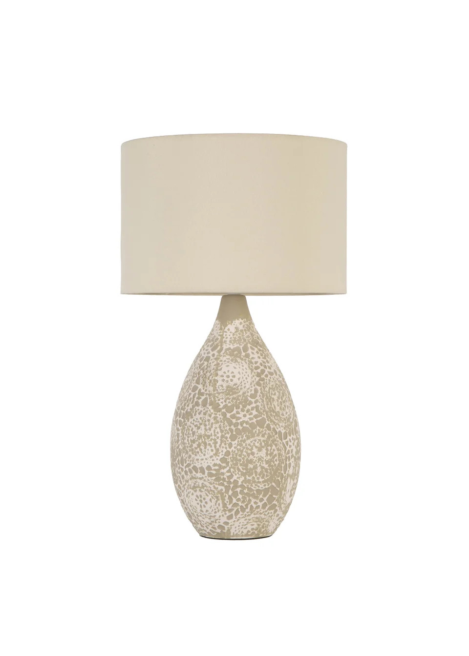 BHS Inar 2 Tone Ceramic Table Lamp Natural - One Size | Matalan (UK)