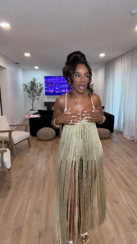 Scroll to shop this statement fringe dress ✨

This look is everything for vacation nights, birthday dinners, bachelorette trips, and any event where you want all eyes on you. The shimmer fringe detail moves so beautifully and gives that luxe, high-fashion feel while still being fun and wearable. Definitely one of those standout pieces that makes getting dressed easy because the dress does all the work.

Perfect for girls’ night, concerts, vacation dinners, weddings, and special occasions.

📏 Measurements: 5’4”, 140 lbs, 36D bust, 27” waist, 40” hips  
Wearing a size Small

#LTKPartyStyle #LTKVacation #LTKootd