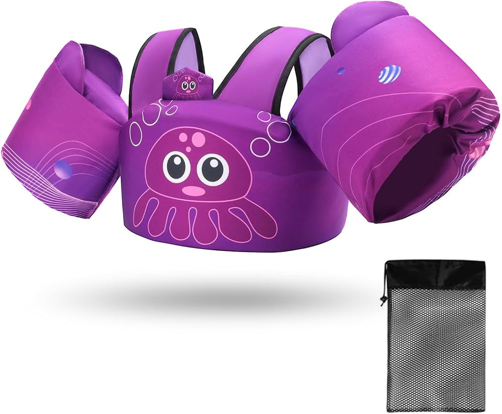 Elejolie Toddler Swim Vest for Child Learn Swiming Training,Infant Safety Swimmies Aid Jacket for... | Amazon (US)