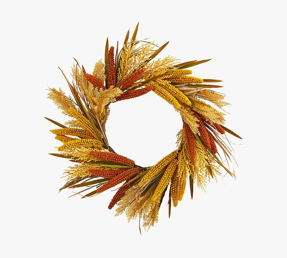 Faux Soghum Harvest Wreat | Pottery Barn (US)