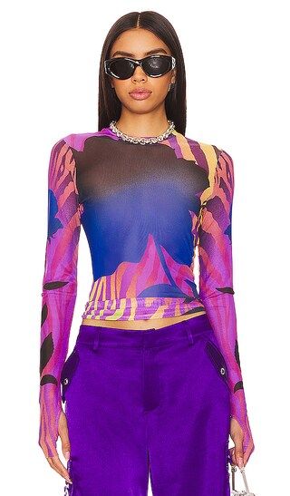 Kaylee Top in Zebra Rose | Revolve Clothing (Global)