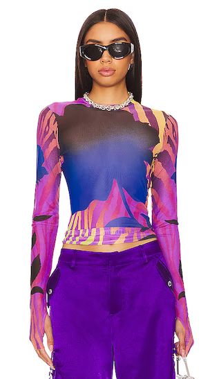 Kaylee Top in Zebra Rose | Revolve Clothing (Global)
