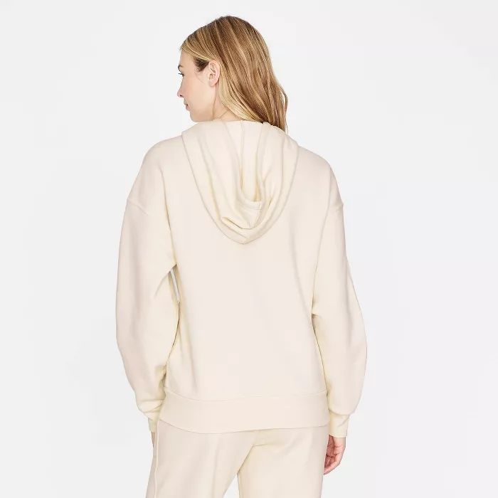 Women&#39;s Hooded Sweatshirt - Universal Thread&#8482; Cream L | Target
