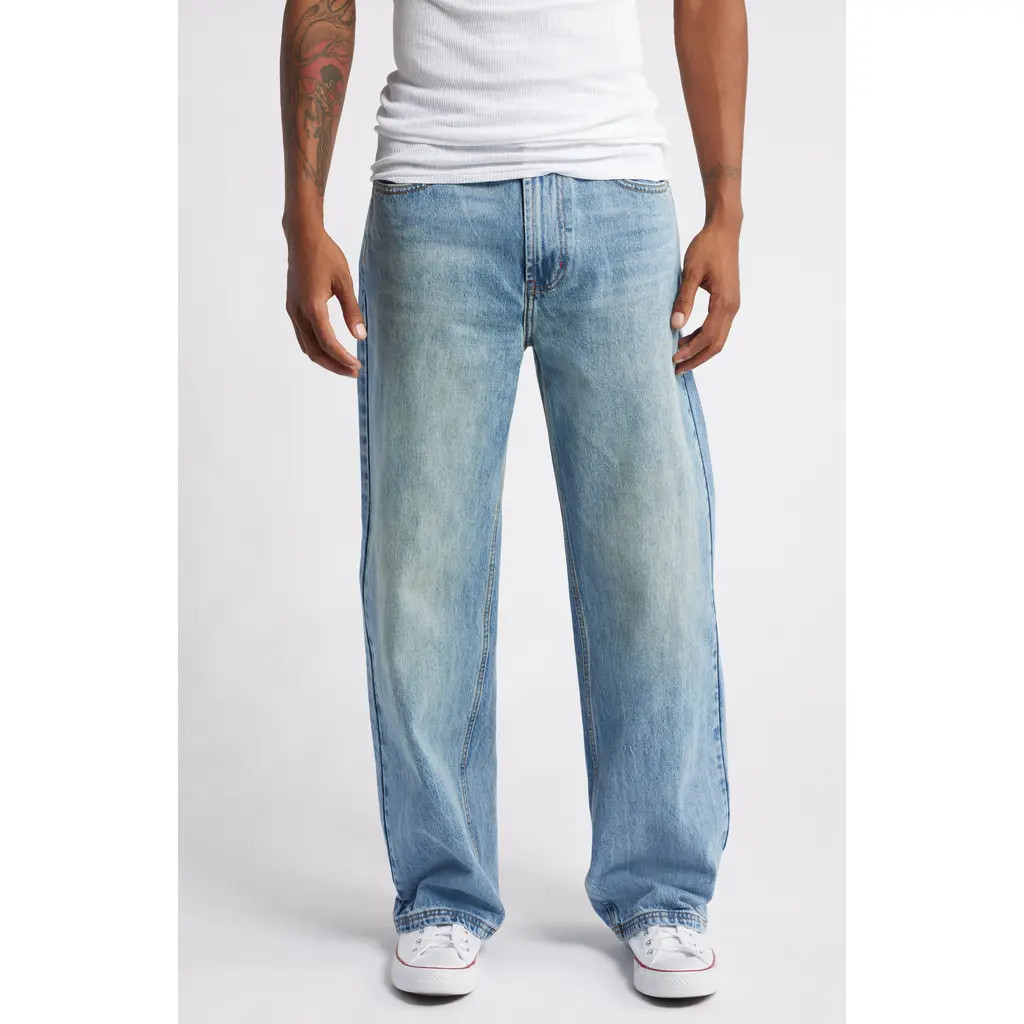 Elwood Straight Leg Jeans in Vintage Indigo at Nordstrom, Size 32 | Nordstrom