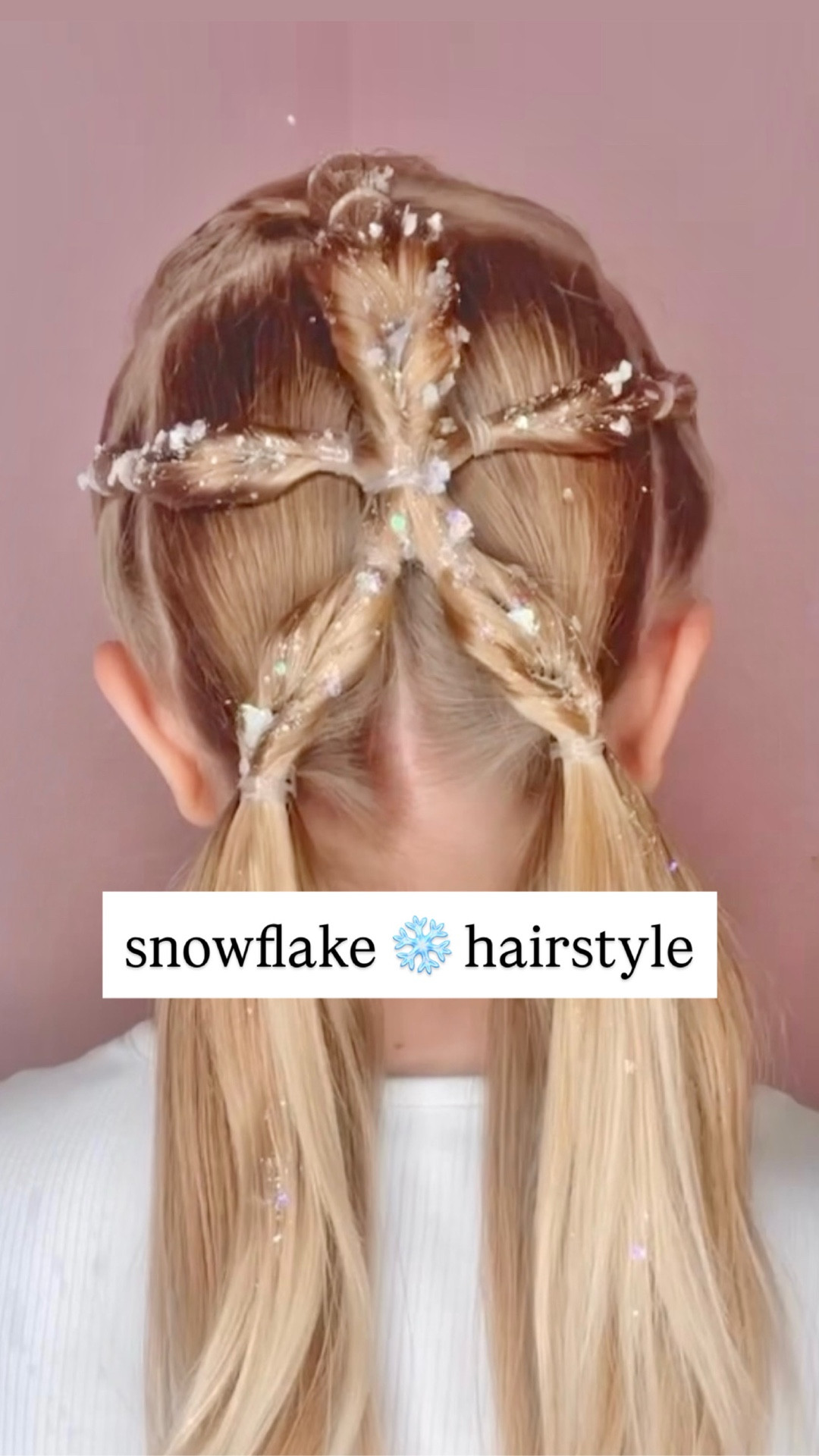CUTE SNOWFLAKE HAIRSTYLE ❄️ This is still one of my faves during this holiday and winter. We got this adorable idea from my friend Tiffany and have continued to create every winter!
. 
Sharing my favorite white hair glitter for the snowflakes with you, too! You guys know, I love hair glitter! More hairstyles coming with it! 🩷

#LTKBeauty #LTKHoliday