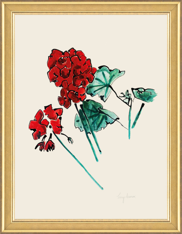 Red Geraniums | Artfully Walls