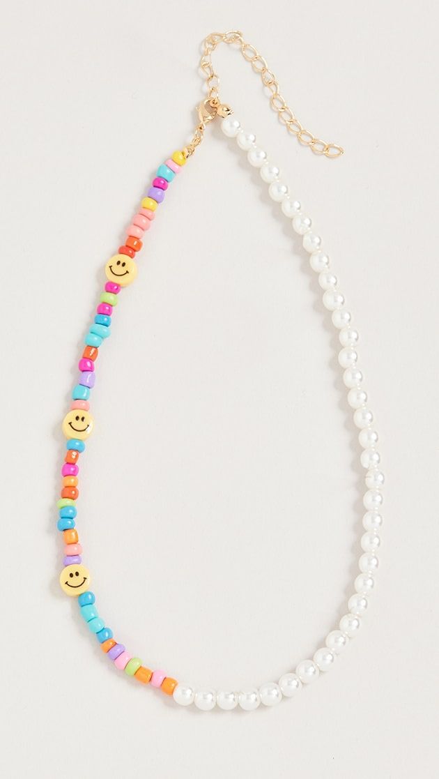 Smiley Face X Pearl Necklace | Shopbop
