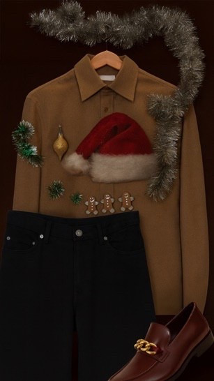 Ugly Christmas sweater, jeans, loafers 

#LTKHoliday #LTKootd #LTKMens