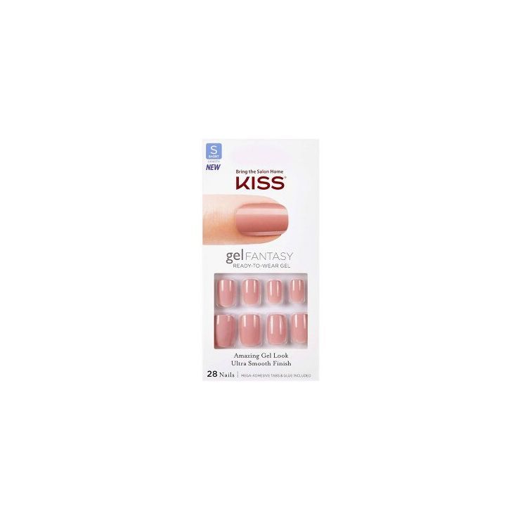 KISS Gel Fantasy Ready-To-Wear Fake Nails - Pink  - 28ct | Target