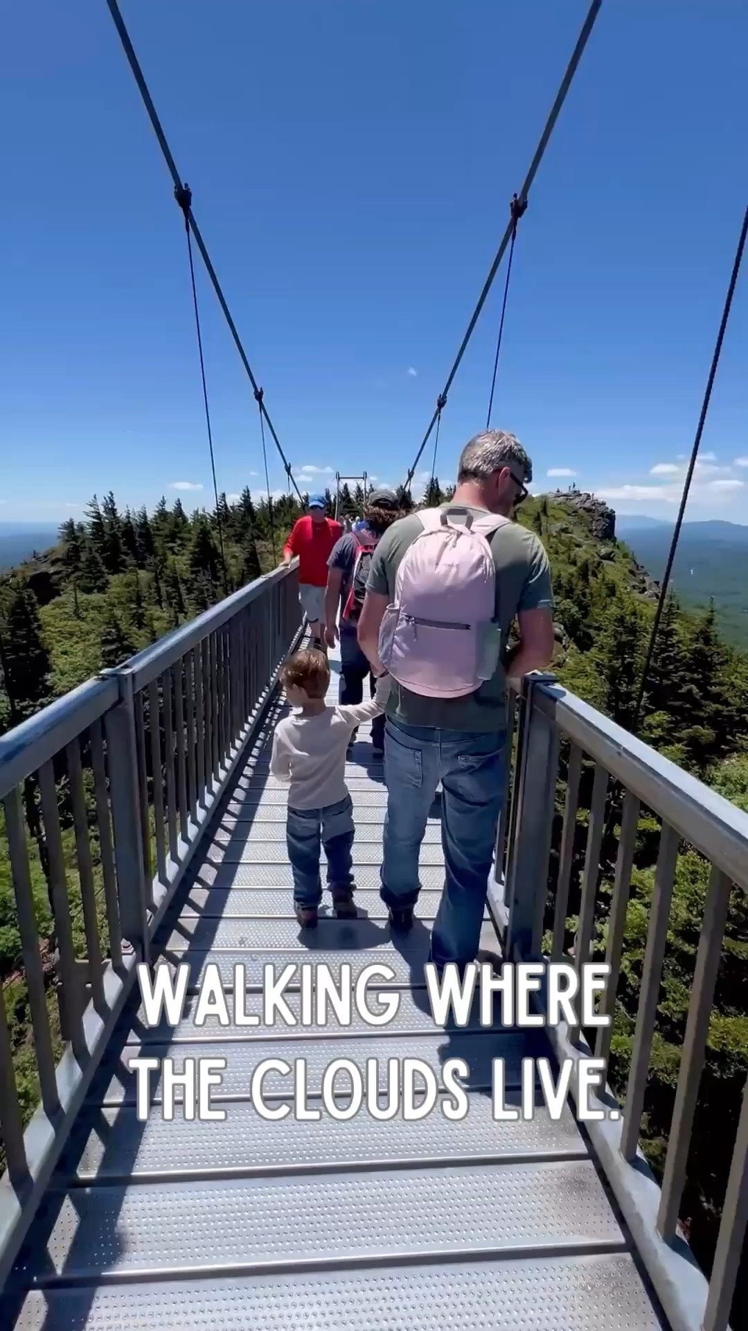 Walking where the clouds live ☁️

Pretty sure Aiden was less concerned about the height than I was. The views were incredible, and somehow he treated the Mile High Swinging Bridge like it was just another sidewalk.

#GrandfatherMountain #MileHighSwingingBridge #ToddlerLife #NorthCarolinaAdventures #FamilyTravel

#LTKmomlife #LTKvlog #LTKTravel