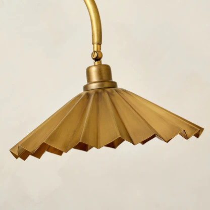 Brass Pleat Floor Lamp | Magnolia