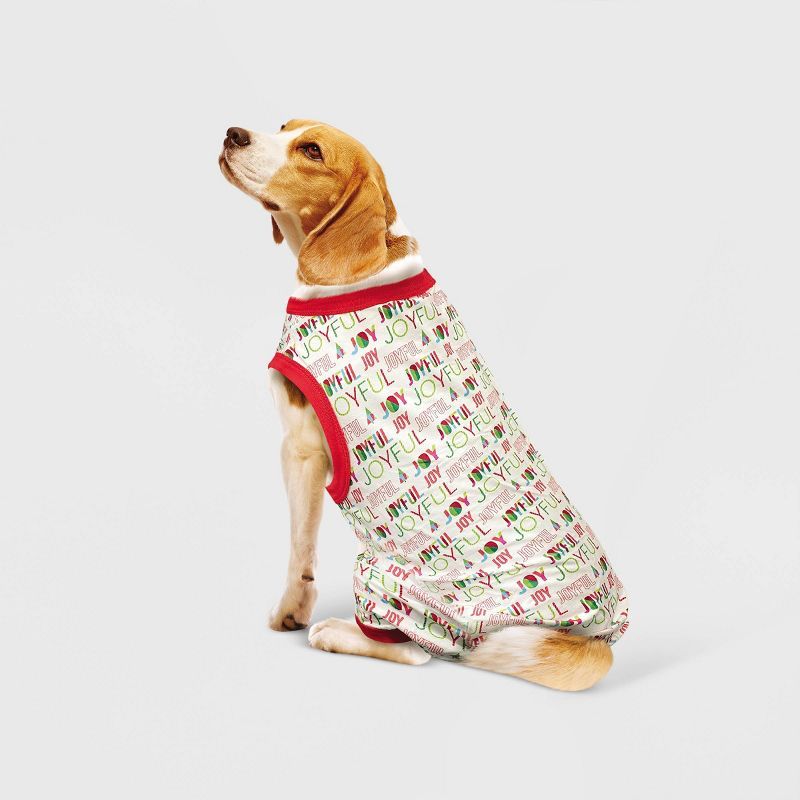 Dog and Cat Matching Family Pajama Set - Wondershop™ Joyful Cream | Target