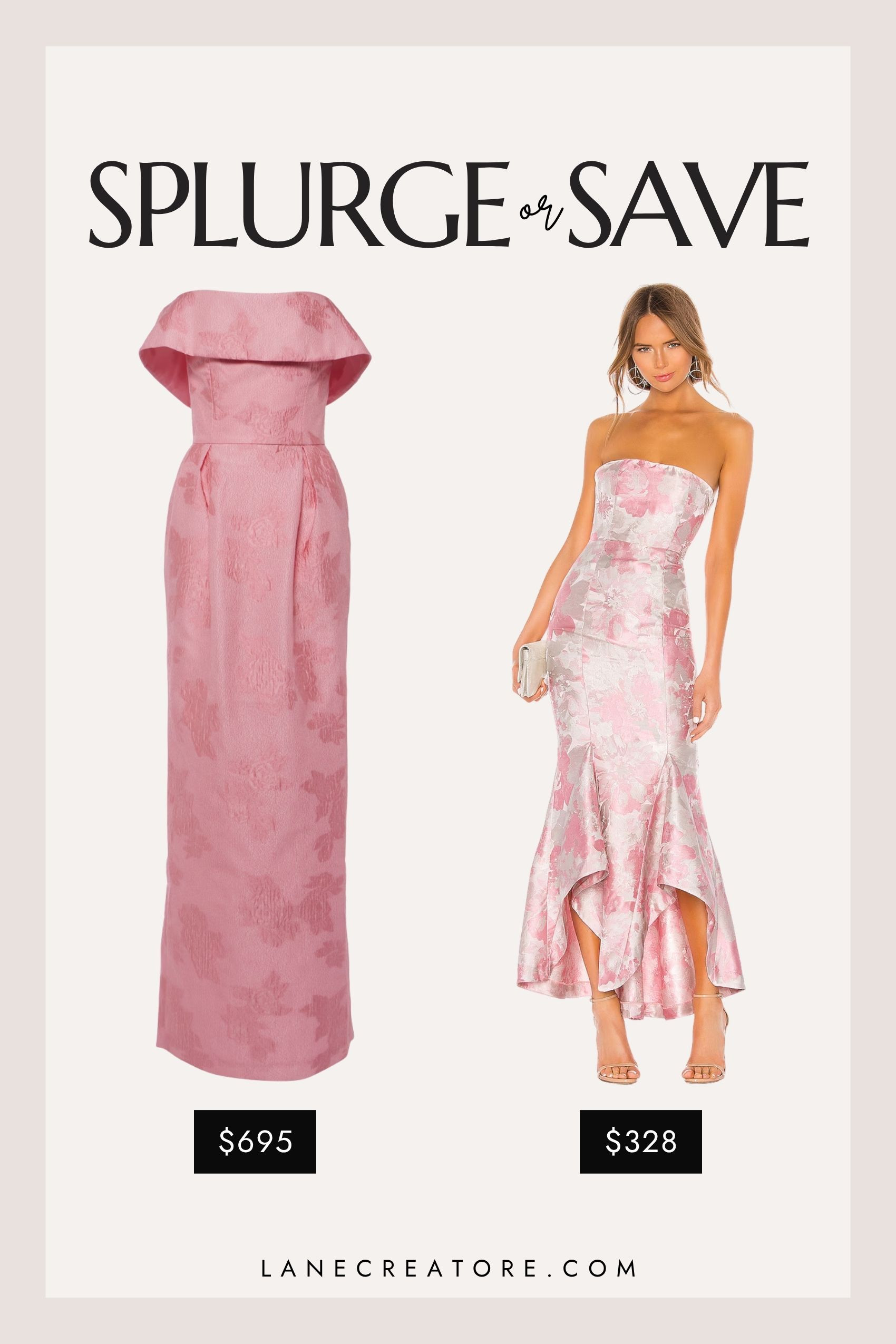 Monique Lhuillier Pink Jacquard Gown Dupe. Splurge or save? 💫

.
.
.

Tags: monique lhuillier dress dupe. monique lhuillier gown dupe. monique lhuillier pink gown dupe. monique lhuillier inspired dress. pink jacquard gown. pink floral formal dress. strapless pink gown. wedding guest dress. elegant evening gown. brocade gown. blush pink dress. formal maxi dress. 

 
