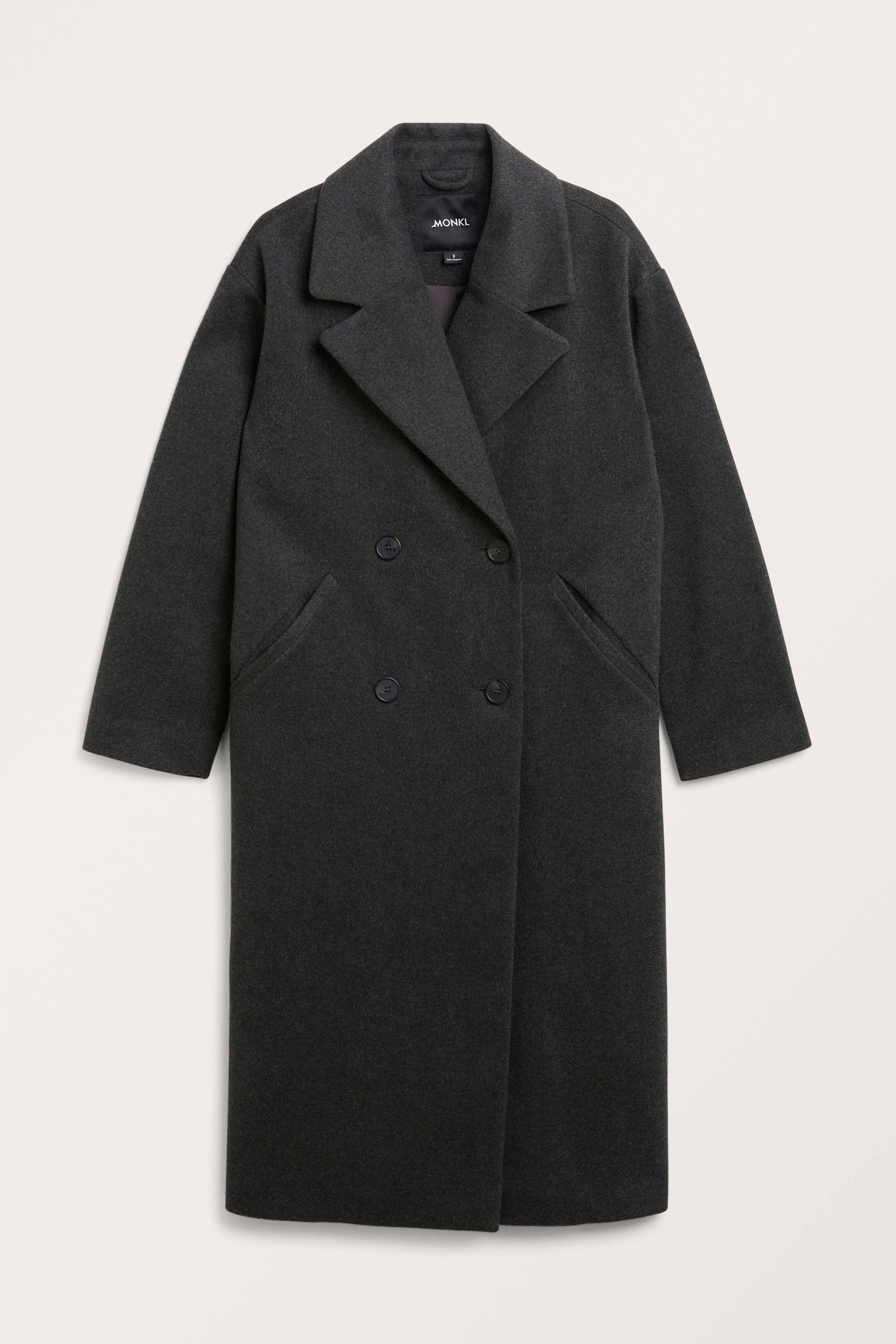 Langer zweireihiger Mantel | H&M (DE, AT, CH, NL, FI)