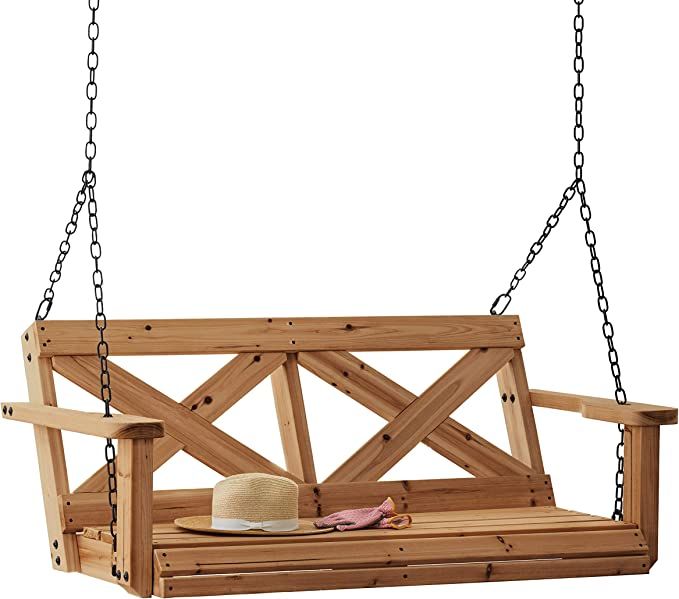 All Cedar Farmhouse Porch Swing | Amazon (US)