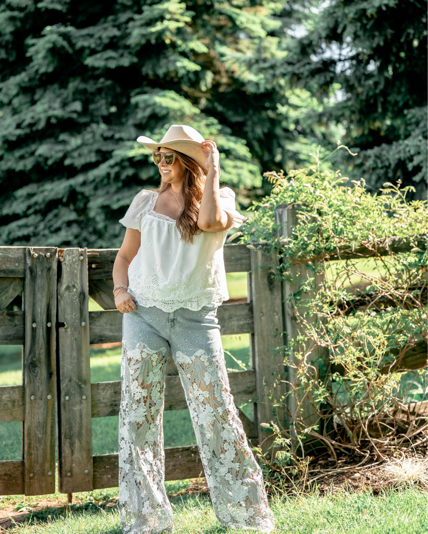 My favorite jeans of all time!! I never got so many compliments on a piece of clothing 🩵💫
Spring and Summer Outfit 
High Waist Crystal Embellished Lace Leg Jeans
Country girl 
Bethel Woods 
Country Concert Outfit 

#LTKSummerEdit #LTKSeasonal #LTKStyleTip