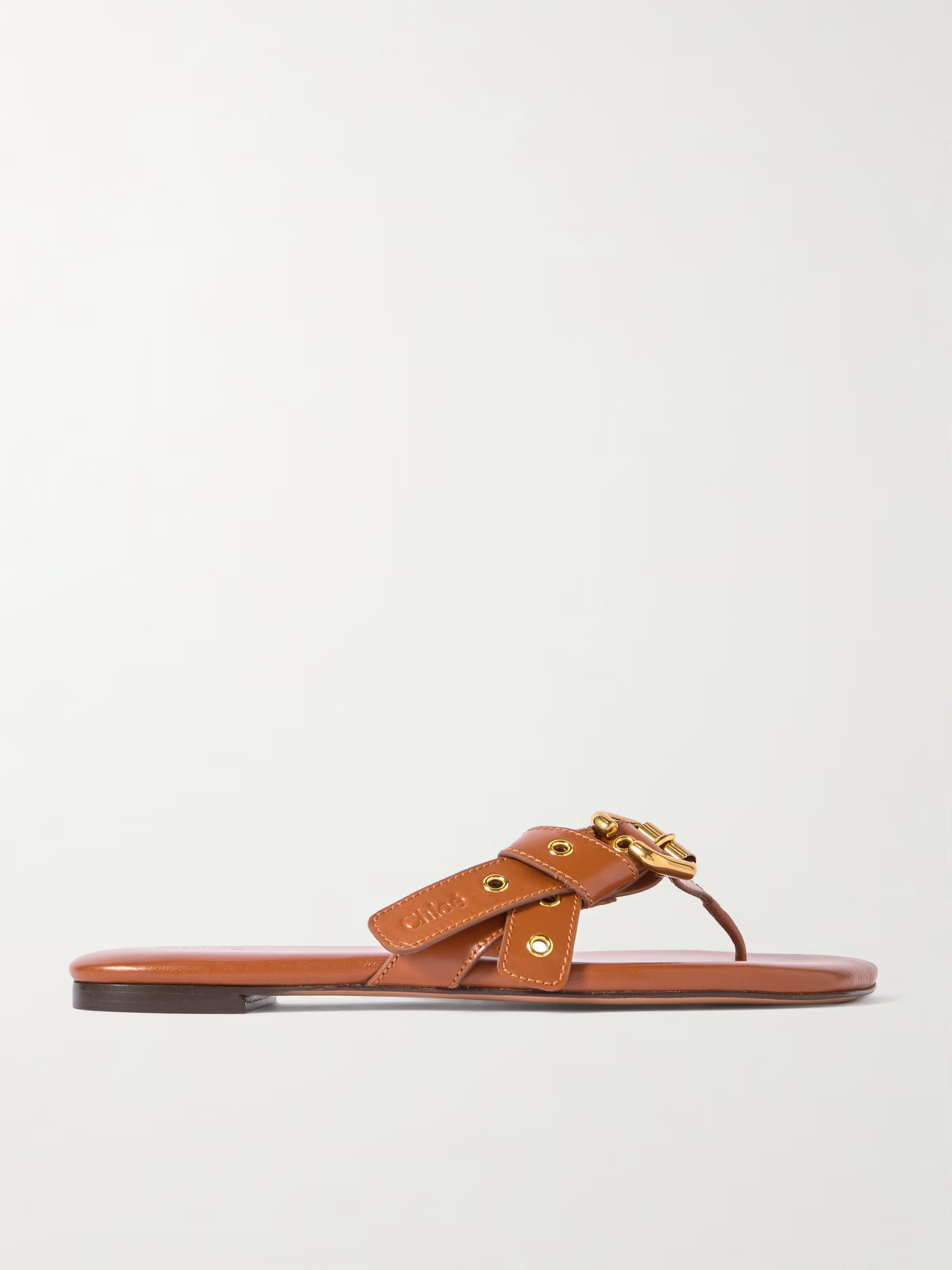 Mae buckle-embellished leather slides | NET-A-PORTER APAC