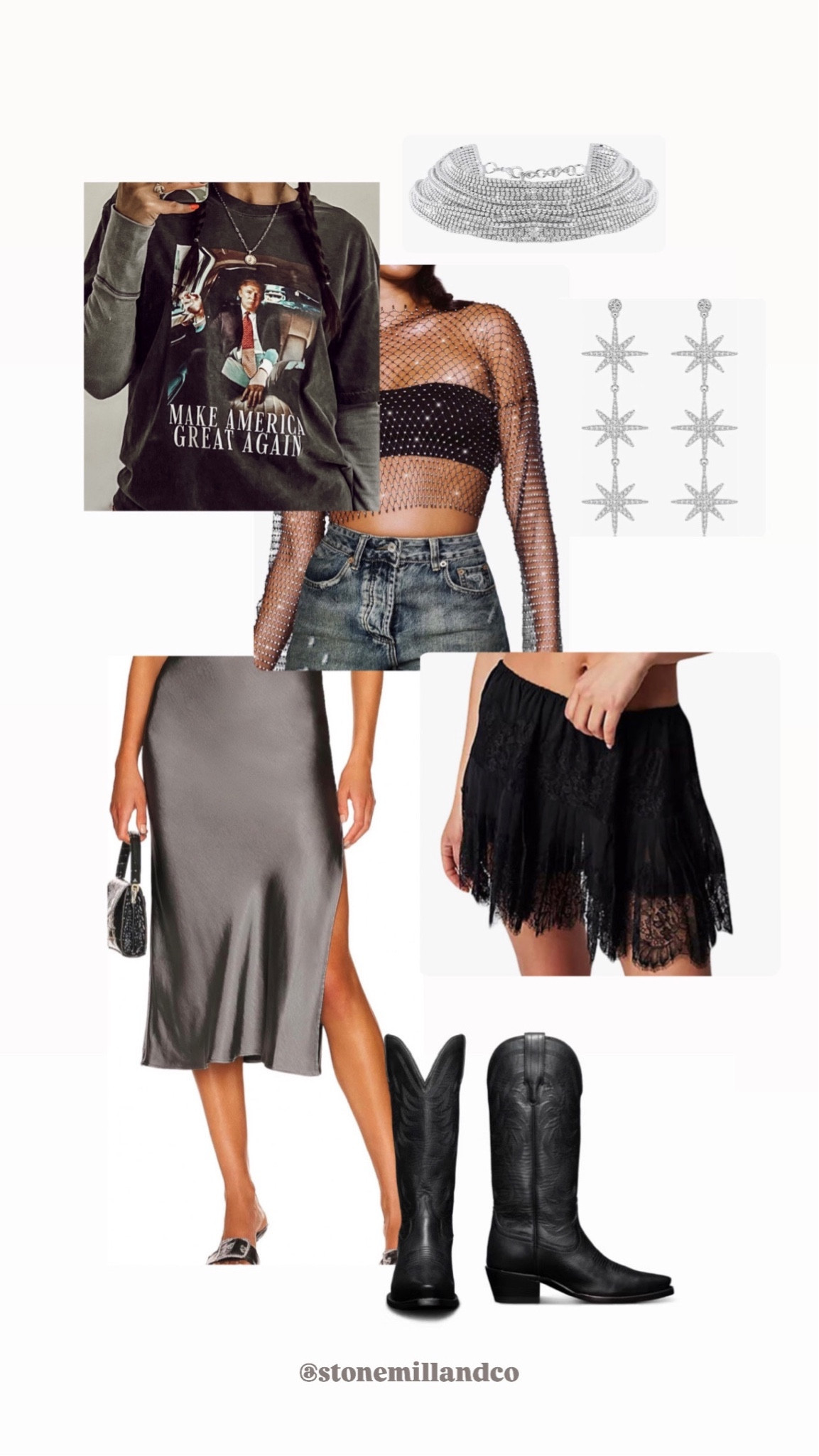 New Year’s Eve inspo- very American. ✨ Grungy, casual, but dressy and a little western  

#LTKStyleTip #LTKSeasonal #LTKFindsUnder50