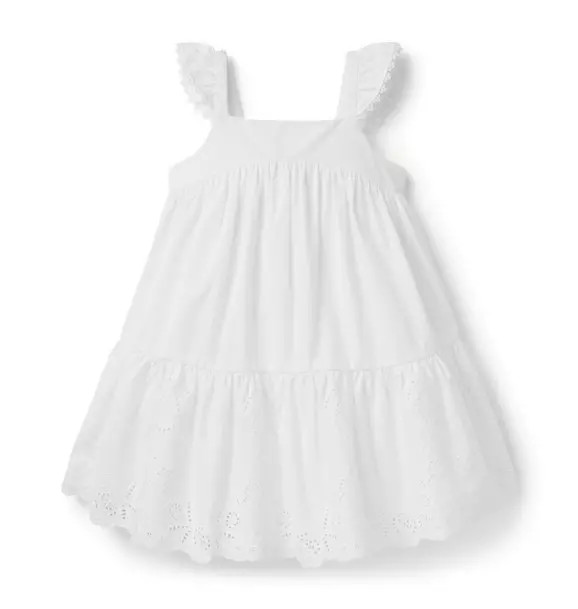 The Embroidered Floral Hem Dress | Janie and Jack