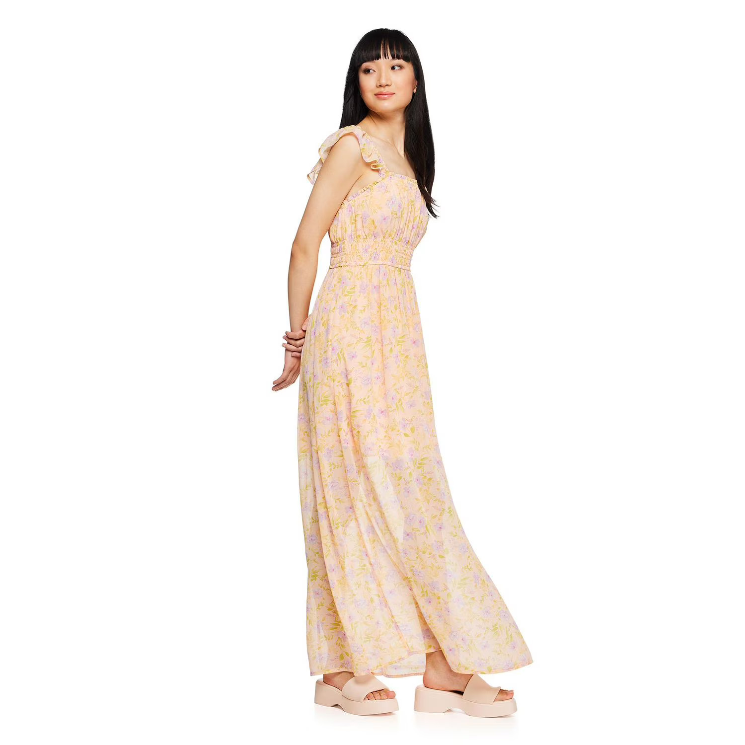 Wild Skye Women's Ruffle Trim Maxi Dress | Walmart (CA)