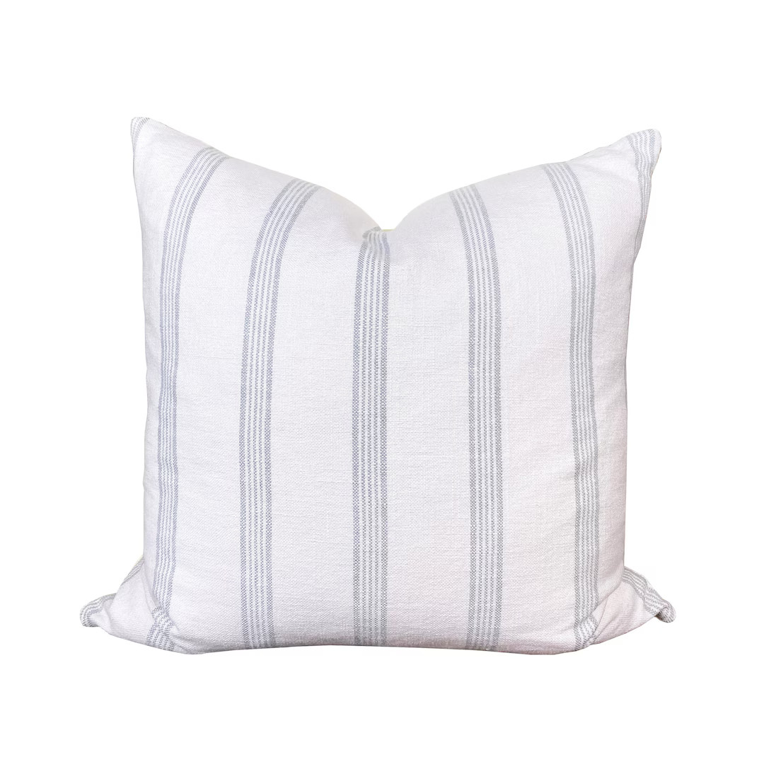 Nantucket Stripe Pillow Cover - Etsy | Etsy (US)